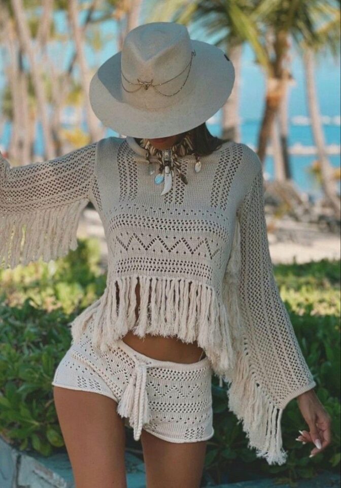 Como montar looks com crochê para diferentes ocasiões