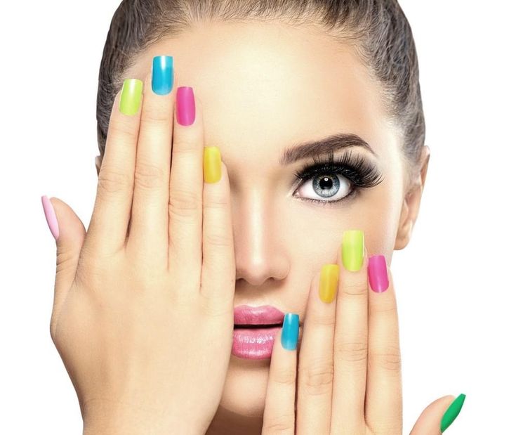 Cores de esmalte em alta