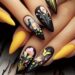 Unhas com espaço negativo e neon