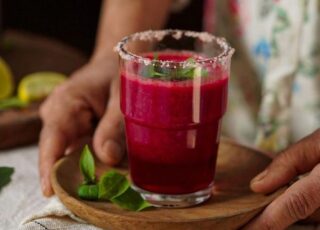 Suco de beterraba para pressão alta